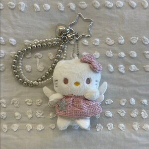 Hello Kitty Pink and White Plush Bag Charm